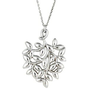 Tiffany & Co Olive Leaf Pendant Necklace The branch symbol of peace glory Top